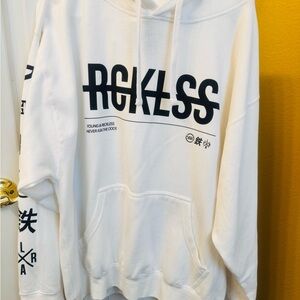 Young & Reckless White Hoodie